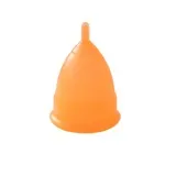 Orange menstrual cup